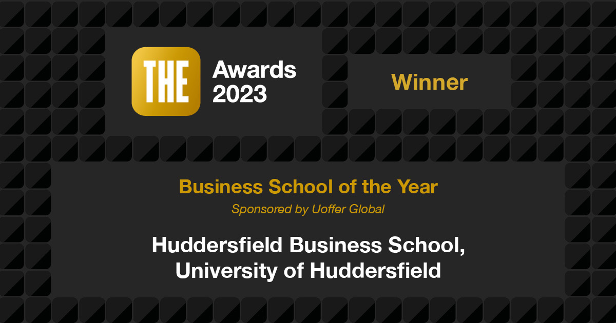 THE business school of the year award graphic